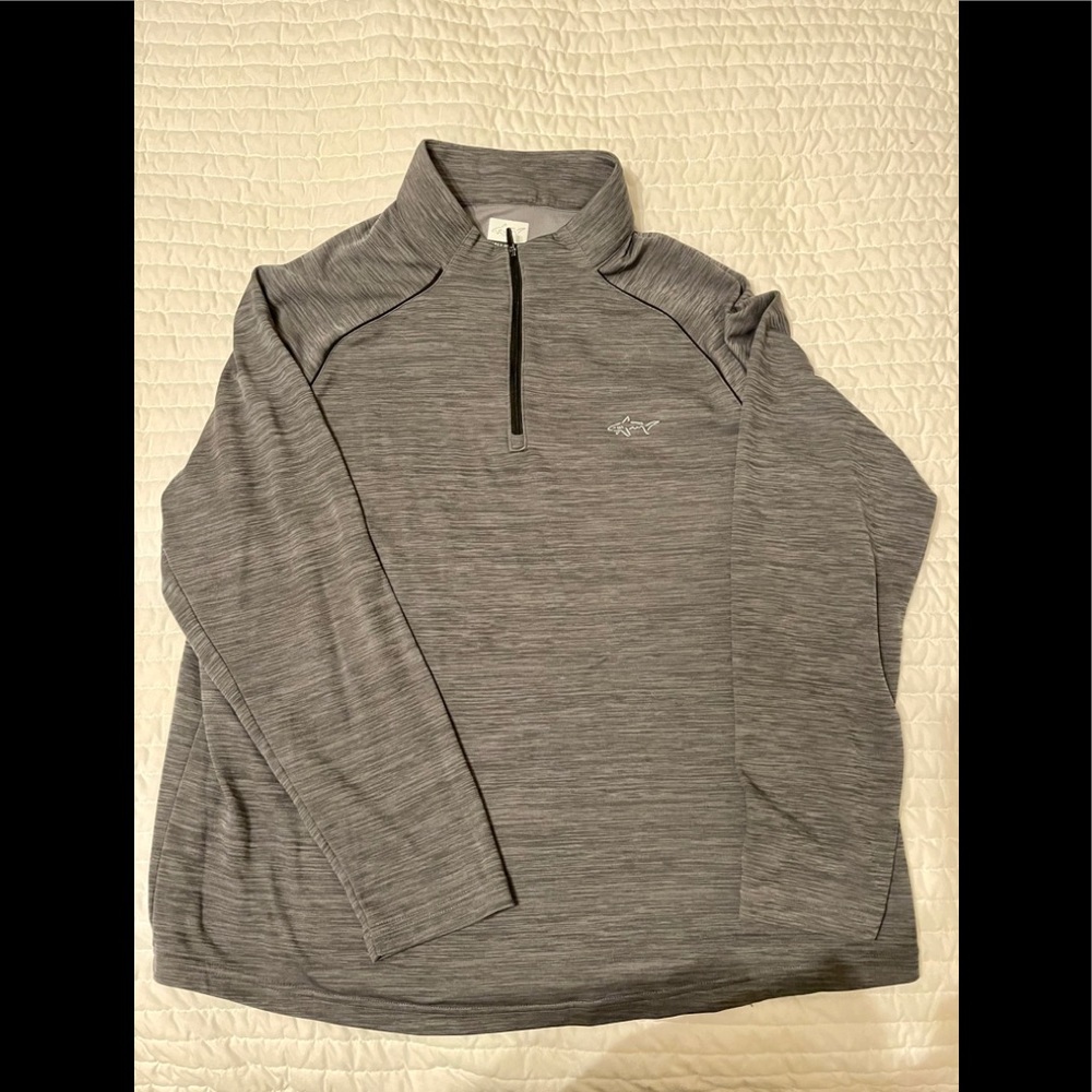 Greg Norman golf gray 3/4 zip pullover. Sz. XL